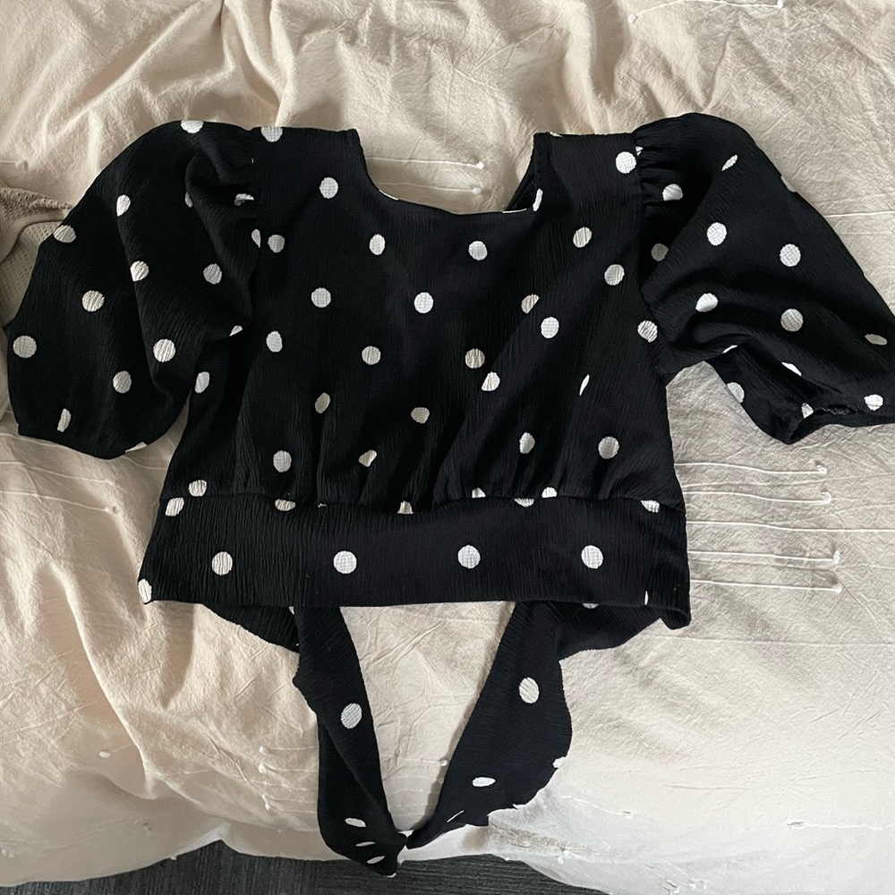 H&M polka dot top